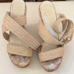 Stuart Weitzman Cream Espadrille Sandals